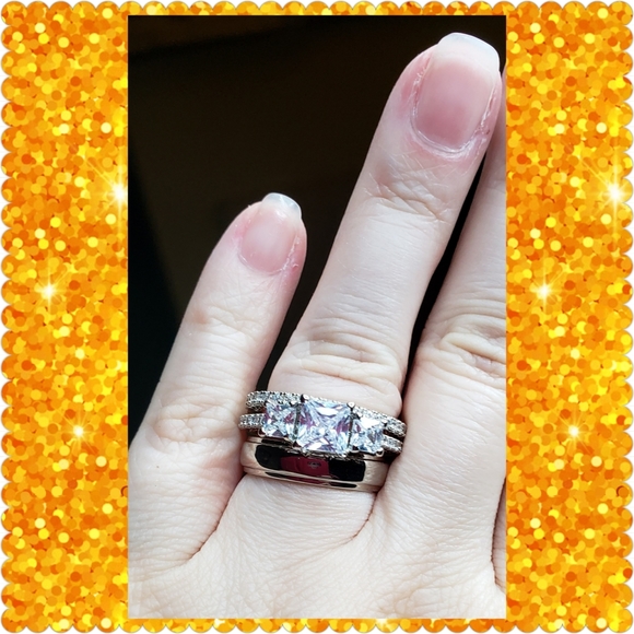 💛JUST IN💛Wedding Set 18K Rose Gold 3pc Set - Picture 5 of 14